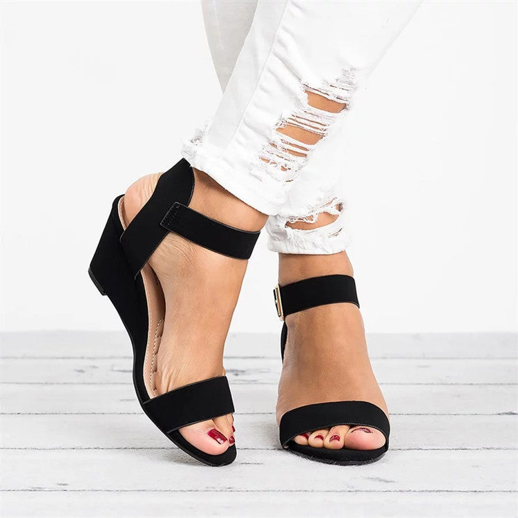 Women's Spring Ankle-Strap Wedge Sandals
