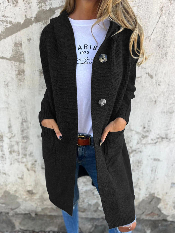 Women’s Longline Button-Up Cardigan - Open Front Knitwear