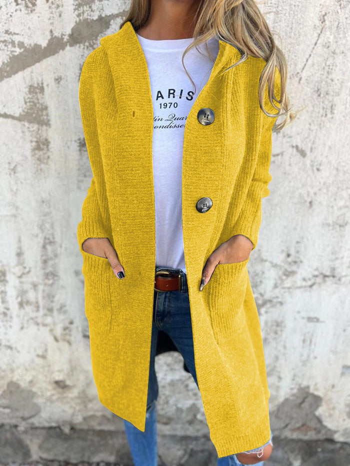 Women’s Longline Button-Up Cardigan - Open Front Knitwear