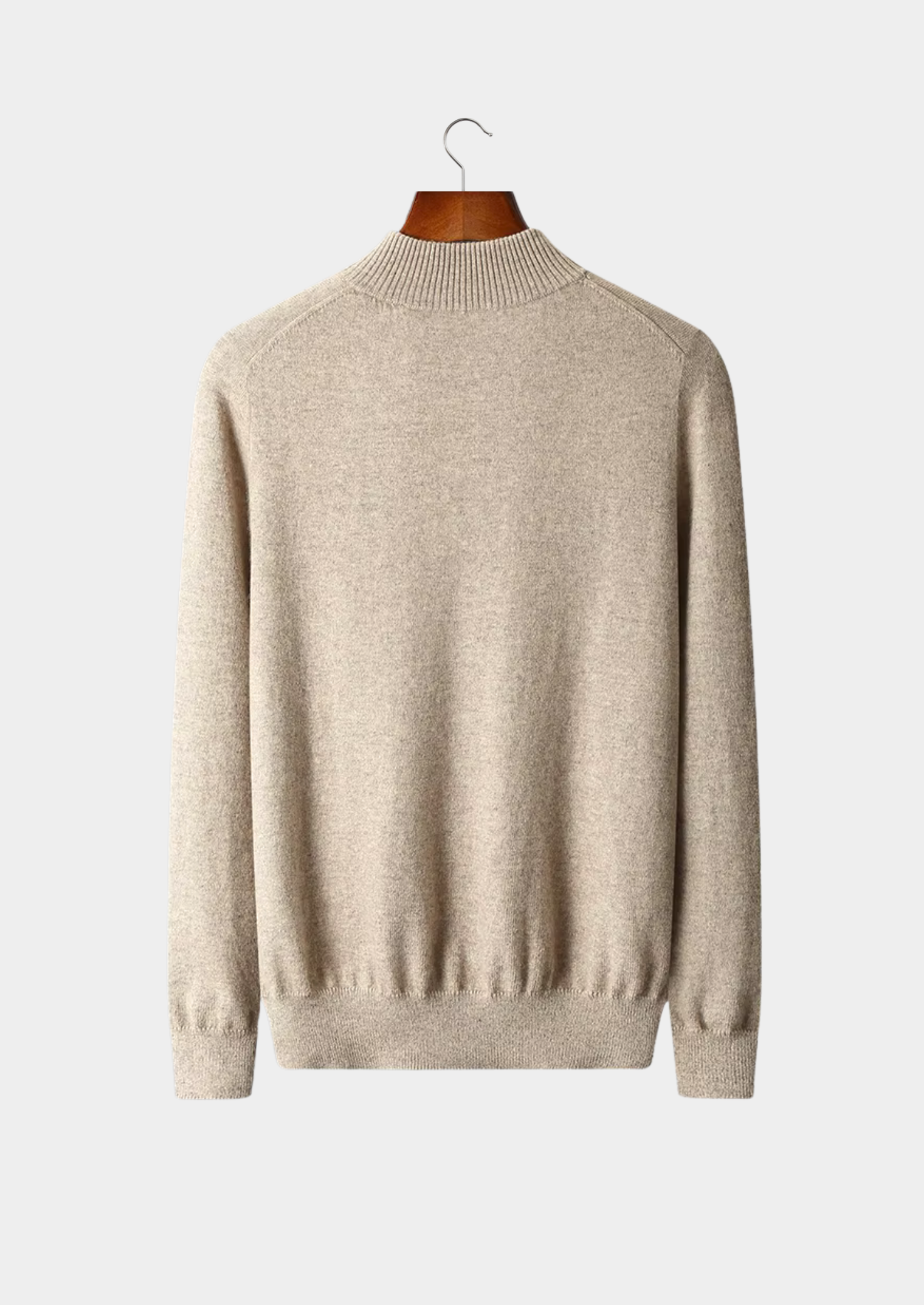 Men’s Half-Zip Pullover – Minimalist High-Neck Sweater