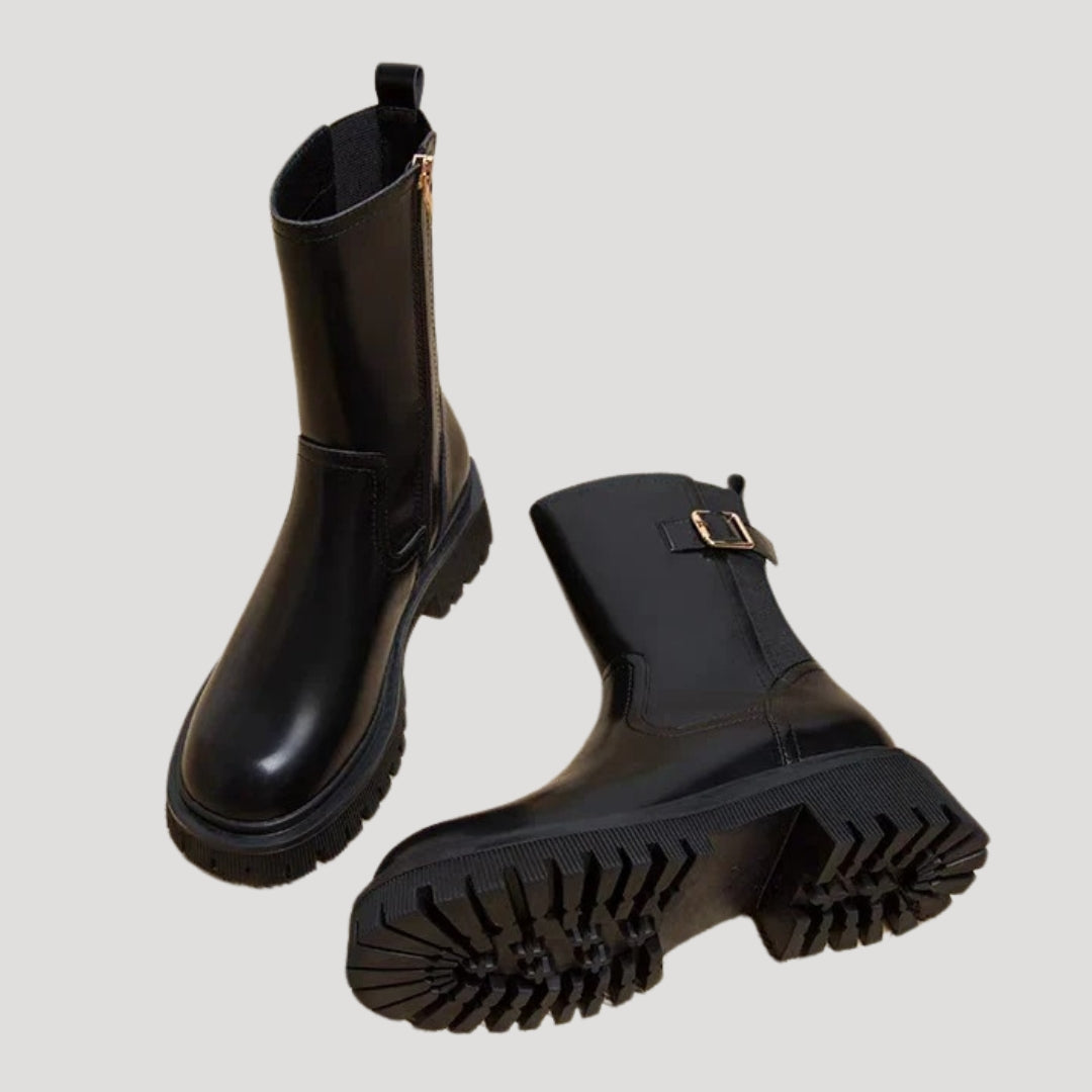 Women’s Spring Chunky Mid-Calf Boots