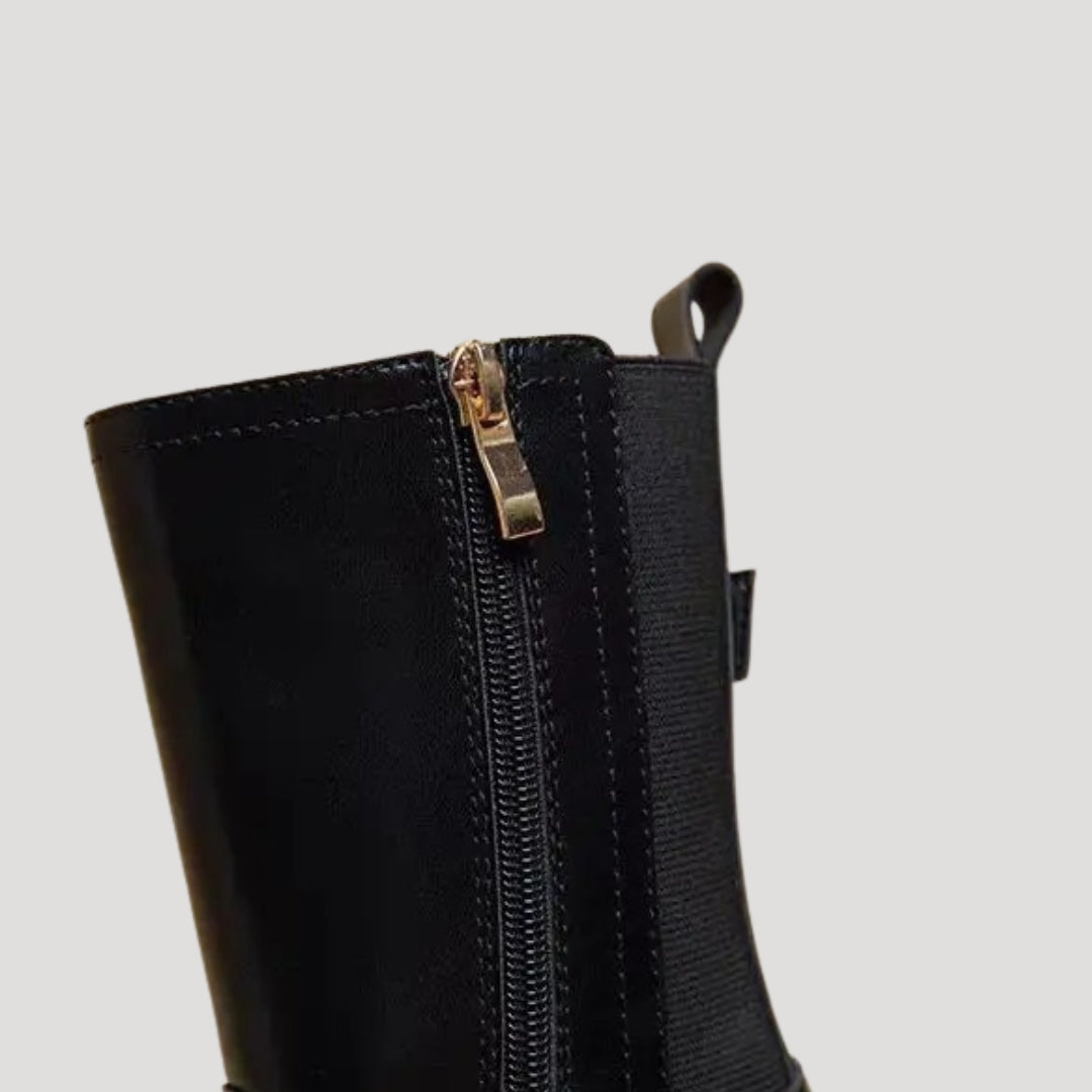 Women's Spring Chunky Mid-Calf Boots