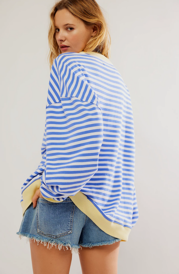 Olivia | Women Spring Striped Crewneck Sweater