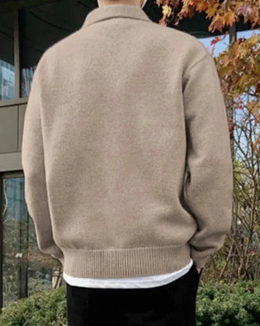 Men’s Renzo Polo Sweater – Relaxed Minimalist Knit