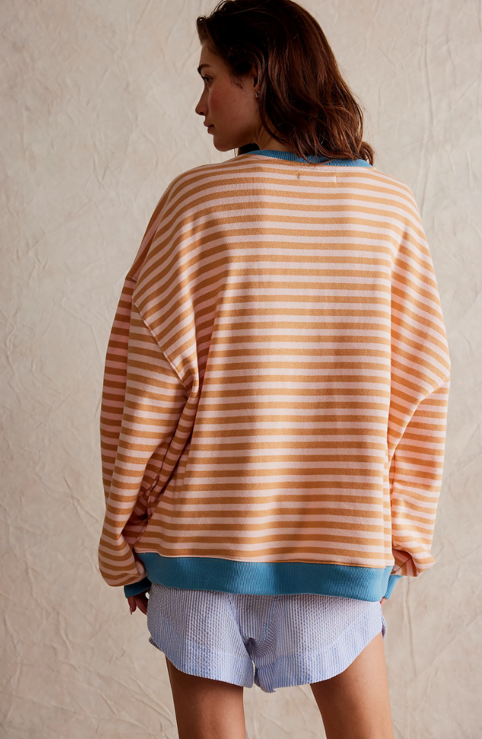 Olivia | Women Spring Striped Crewneck Sweater