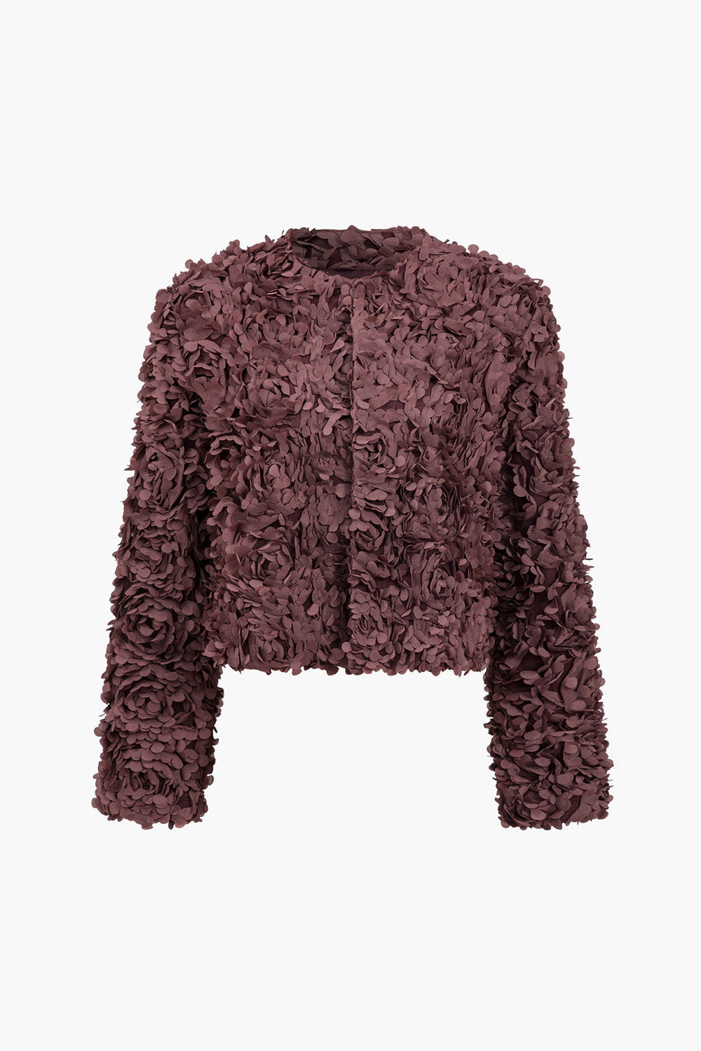 Women’s Rosalind Textured Petal Jacket - Cropped Design