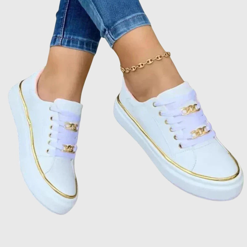 Women's Spring Velvet Lace-Up Casual Sneakers