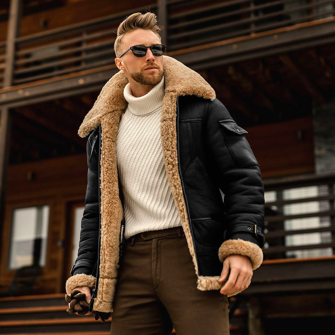 Men’s Shearling Aviator Jacket