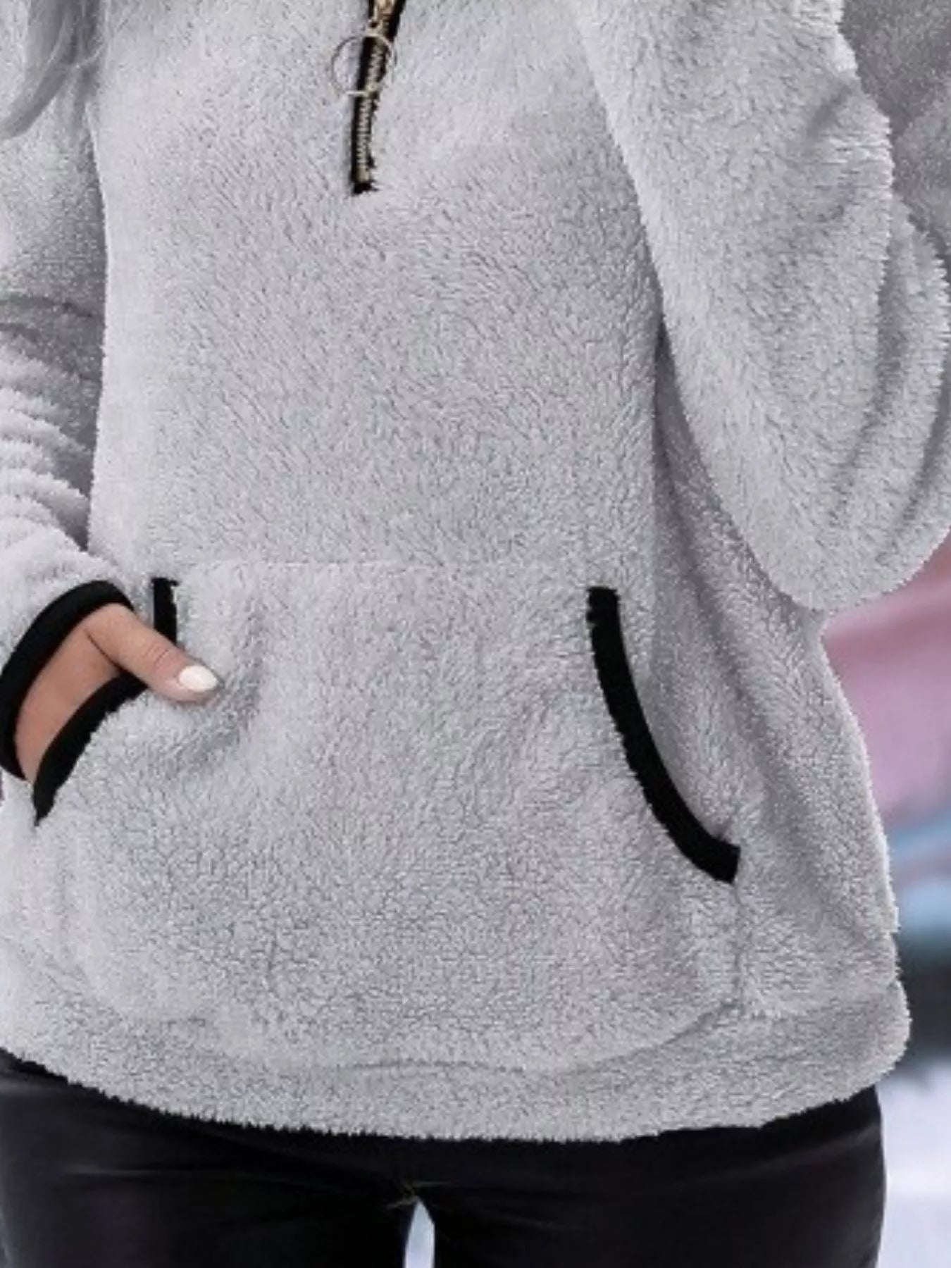 Women’s Half-Zip Teddy Fleece Pullover