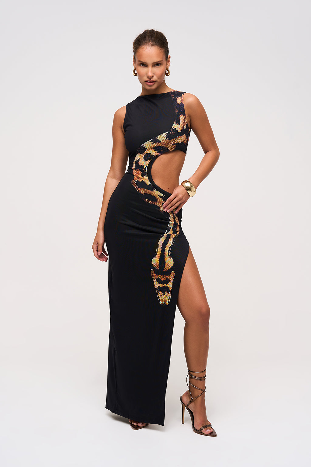 Viper Curve – Cutout Maxi Dress