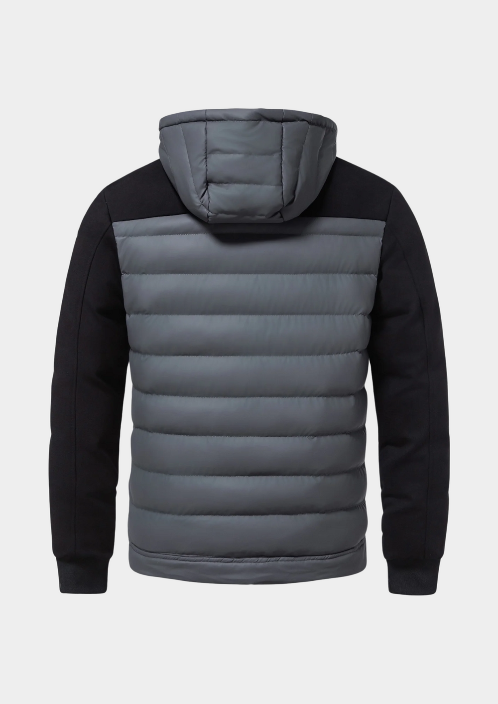 Men’s Puffer Zip Jacket - Quilted Hooded Outerwear