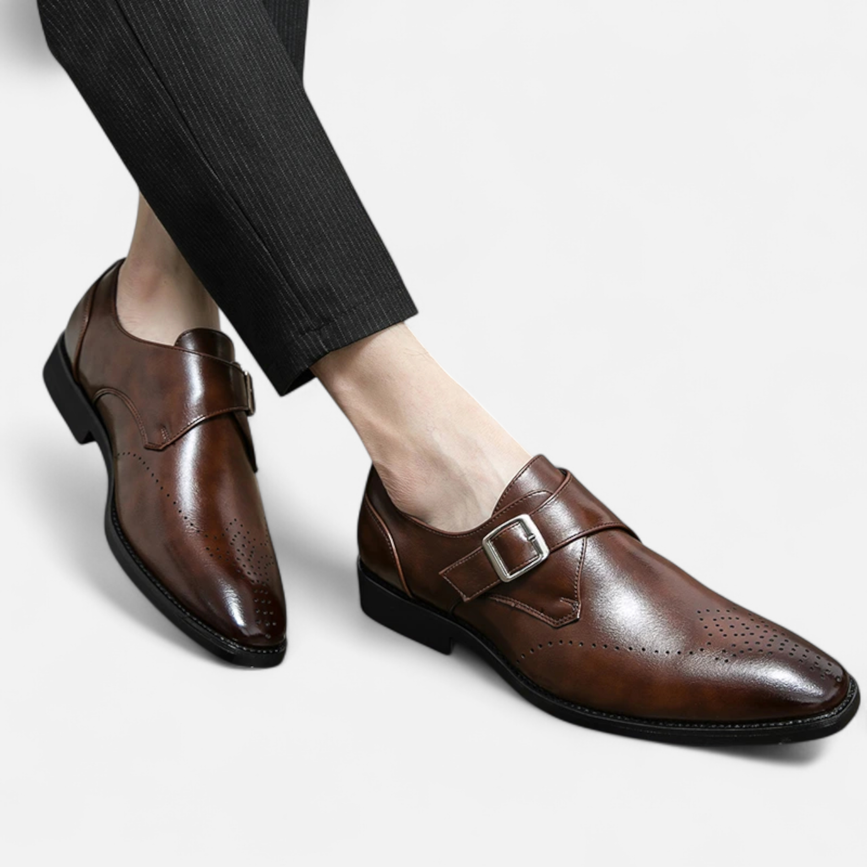 Men’s Alden Buckle-Detail Formal Dress Shoes