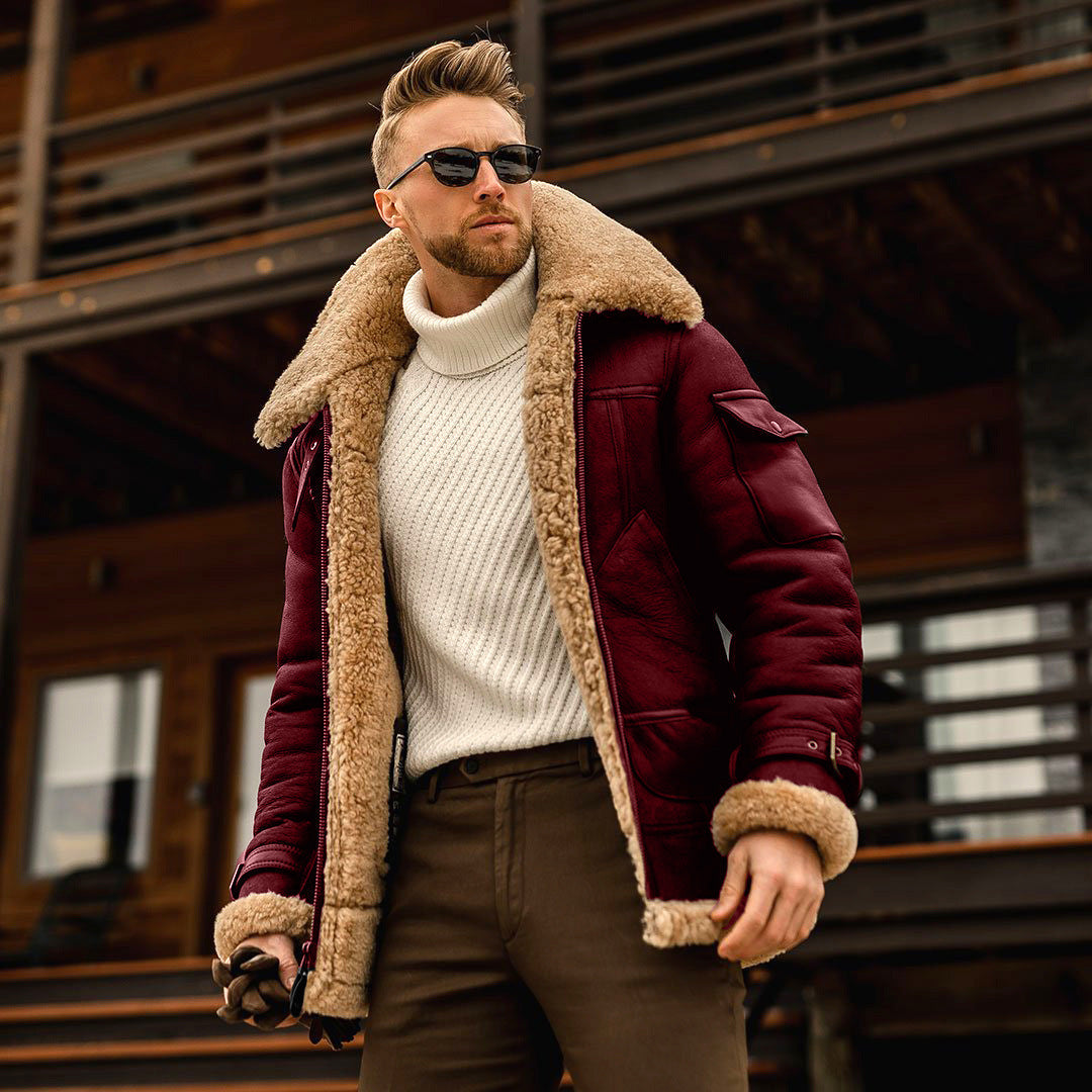Men’s Shearling Aviator Jacket