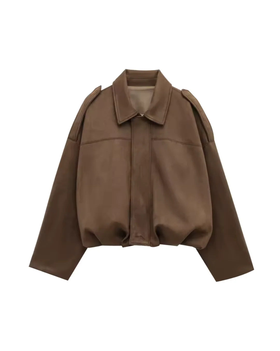 Women’s Oversized Long Sleeve Jacket | Relaxed Fit Casual Outerwear