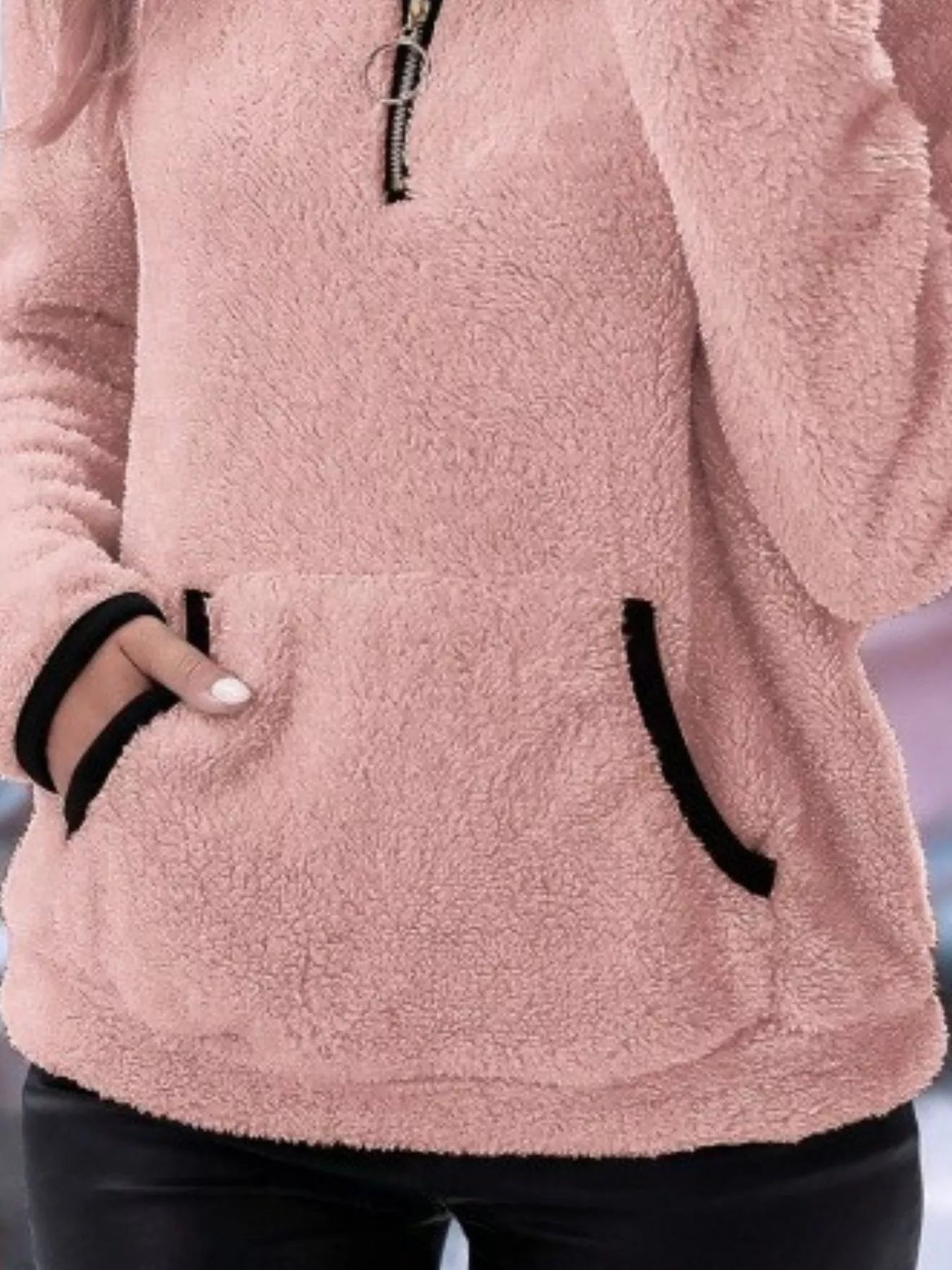 Women’s Half-Zip Teddy Fleece Pullover