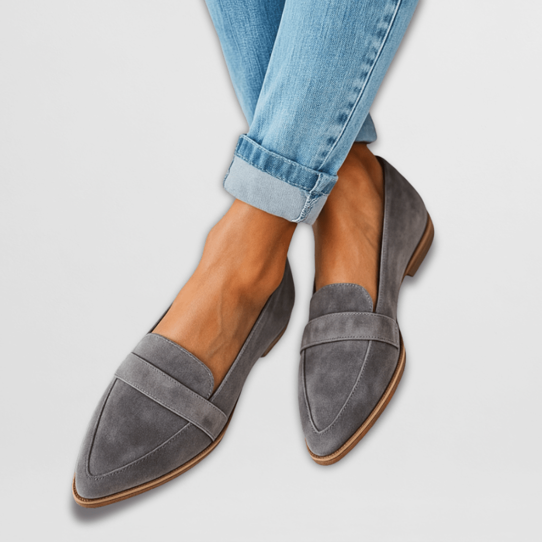 Women's Spring Pointed-Toe Suede Loafers