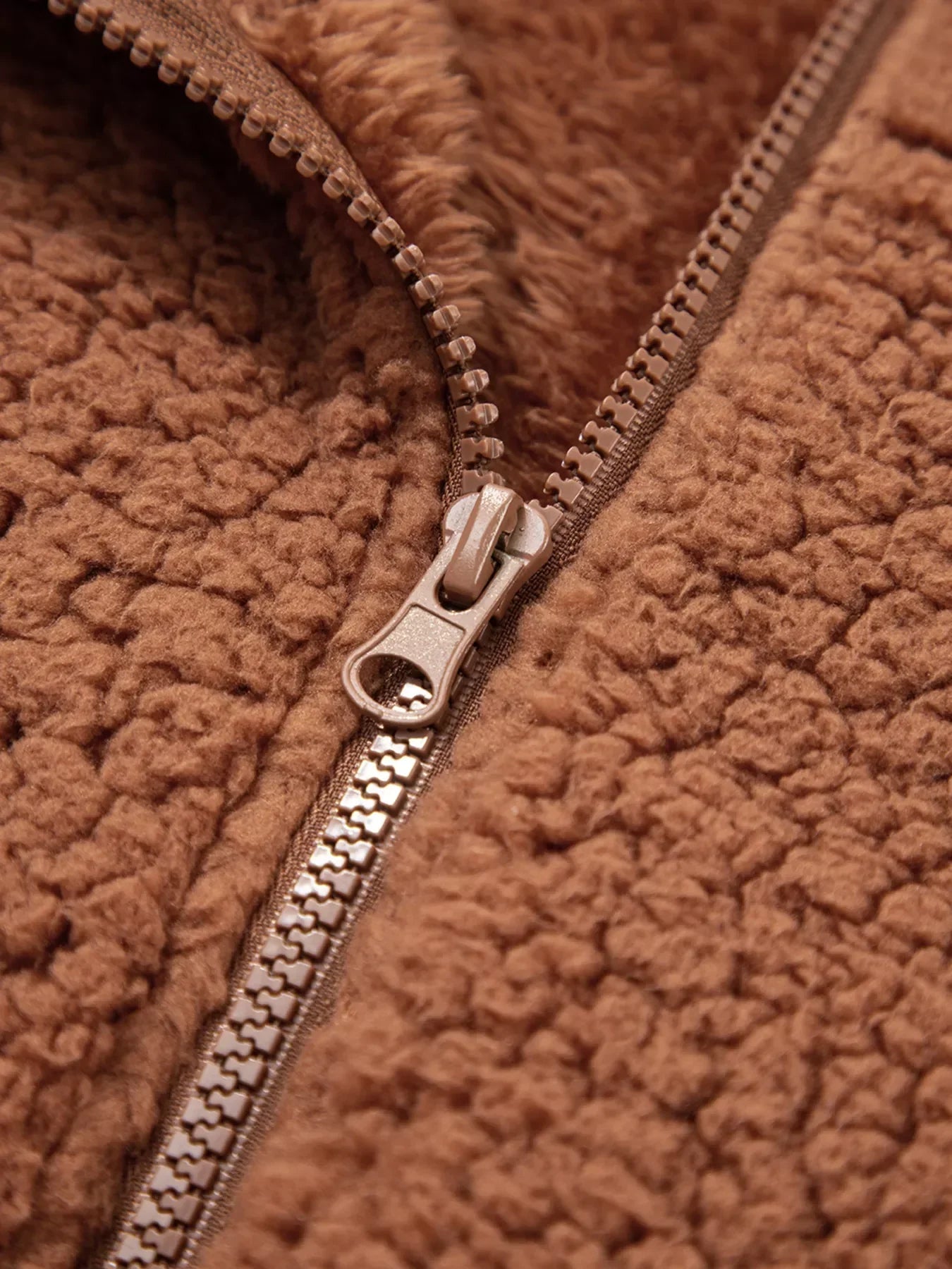 Marjorie Women’s Relaxed Fit Zip-Up Teddy Jacket