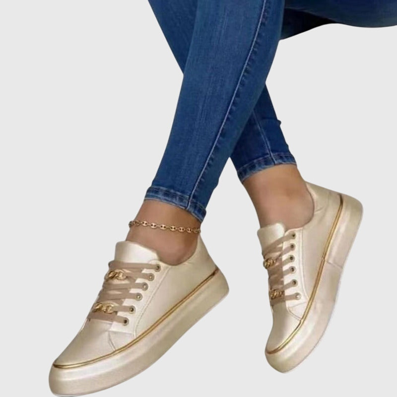 Women's Spring Velvet Lace-Up Casual Sneakers