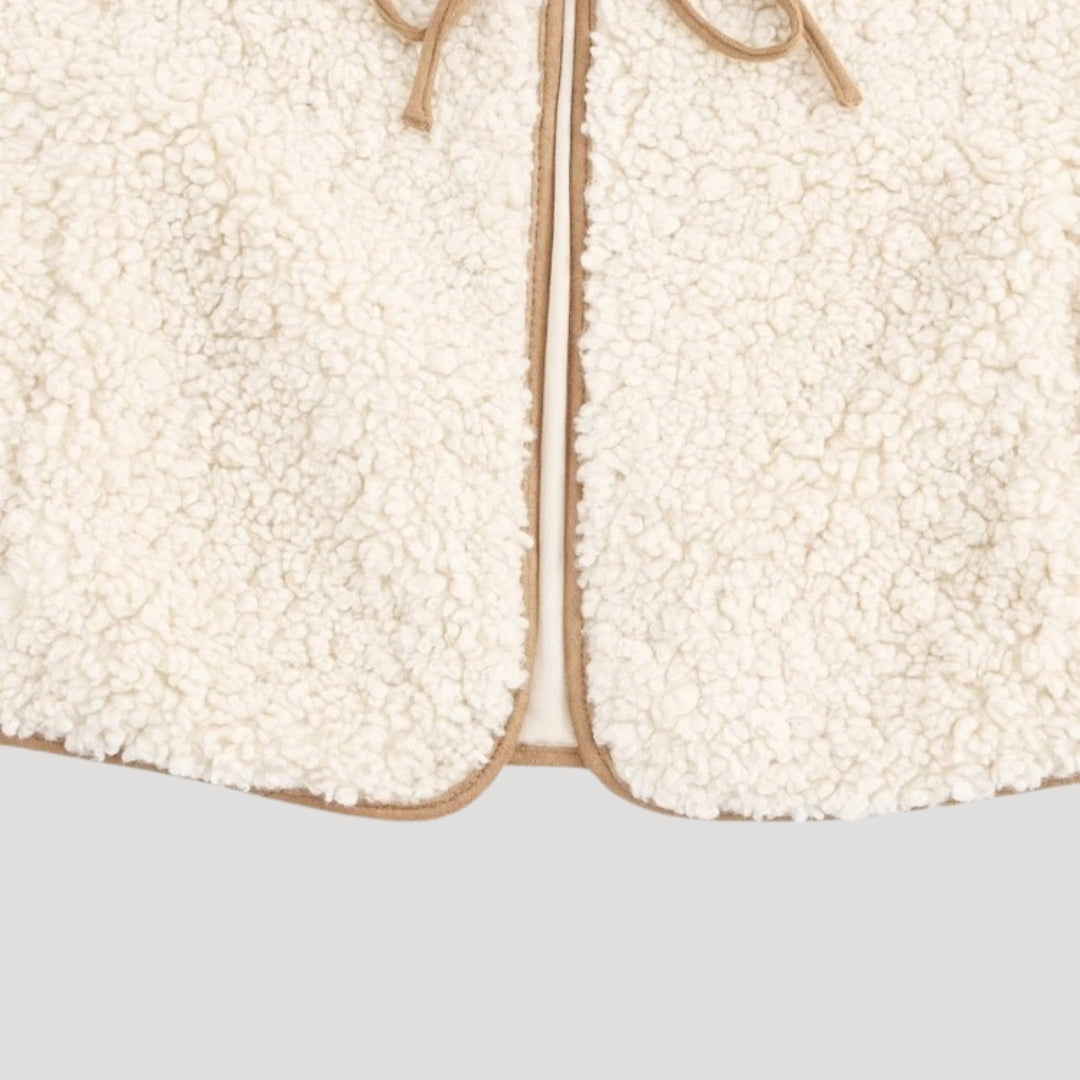 Women's Spring Tie-Front Cozy Vest