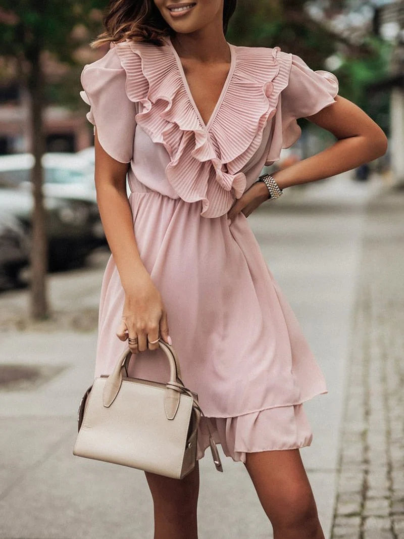 Fabia - Ruffle Mini Dress