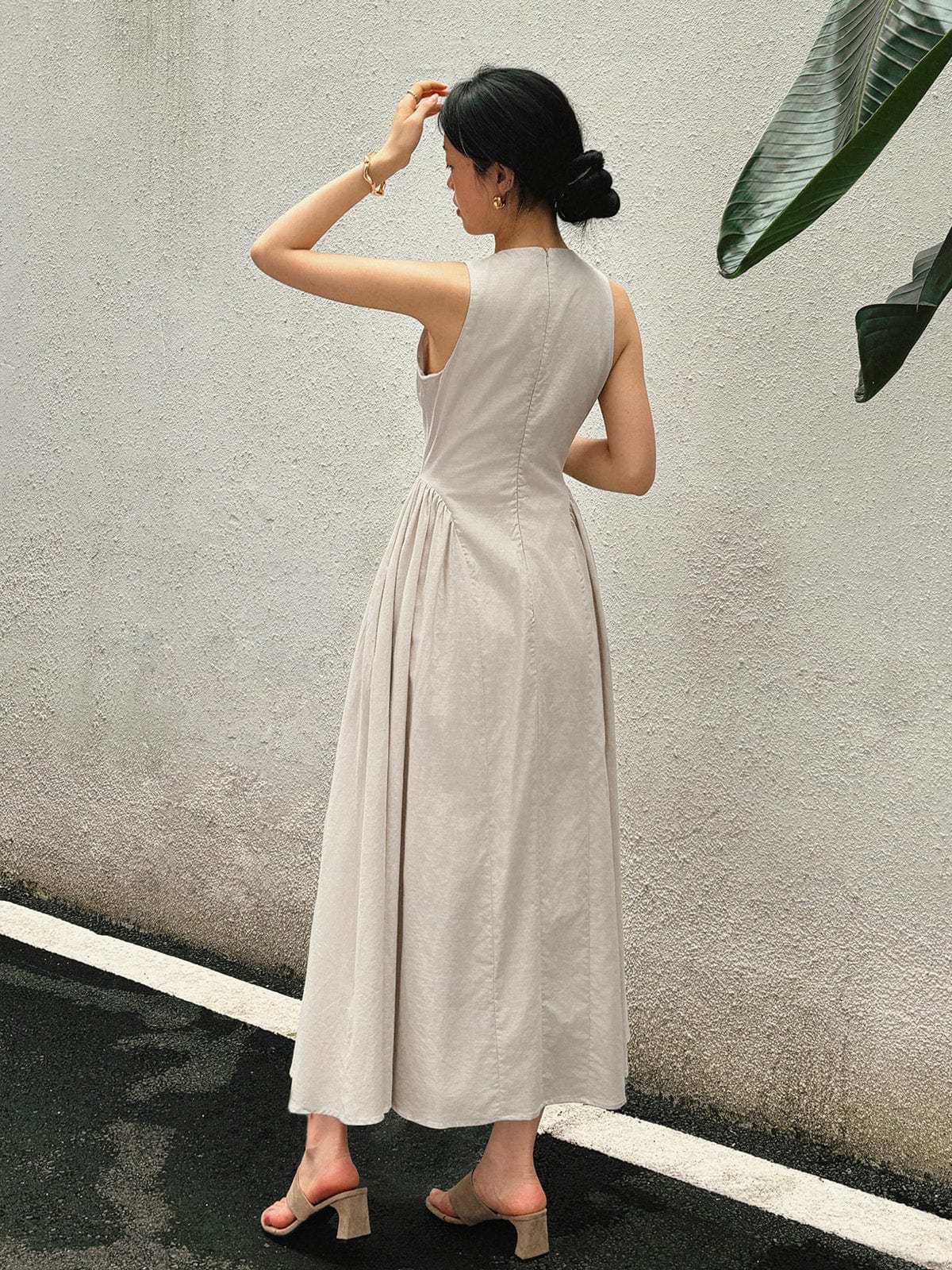 Zelina – Split Bust Long Dress