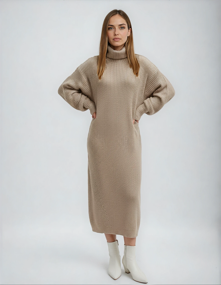 Women’s Nora Turtleneck Knit Midi Dress