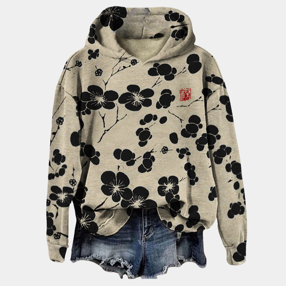 Women's Floral Print Winter Sweater