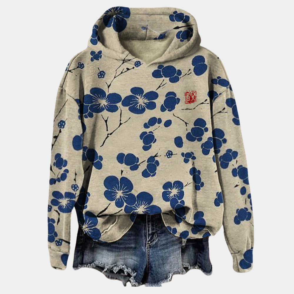 Women's Floral Print Winter Sweater