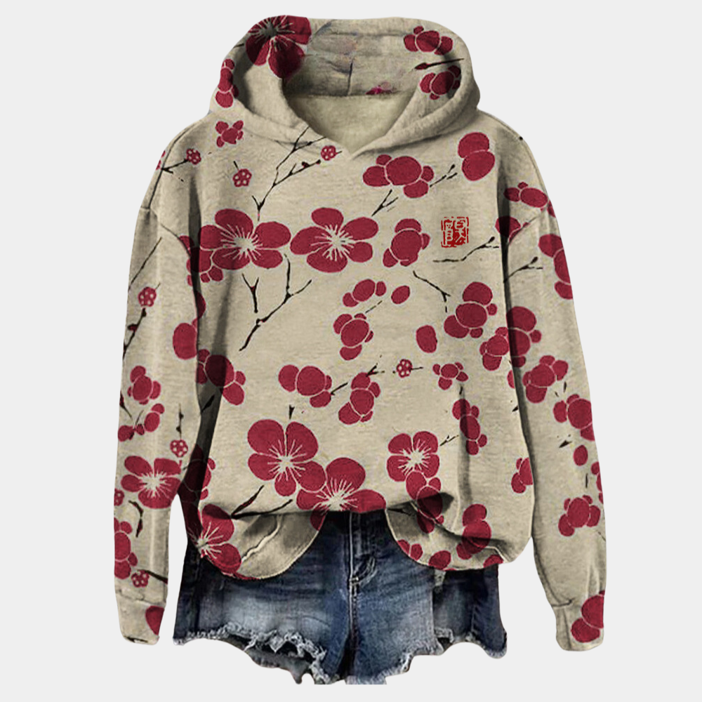 Women's Floral Print Winter Sweater