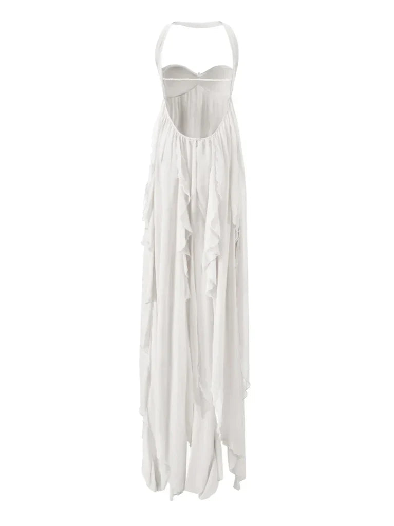Emery - Embellished Backless Maxi Dress
