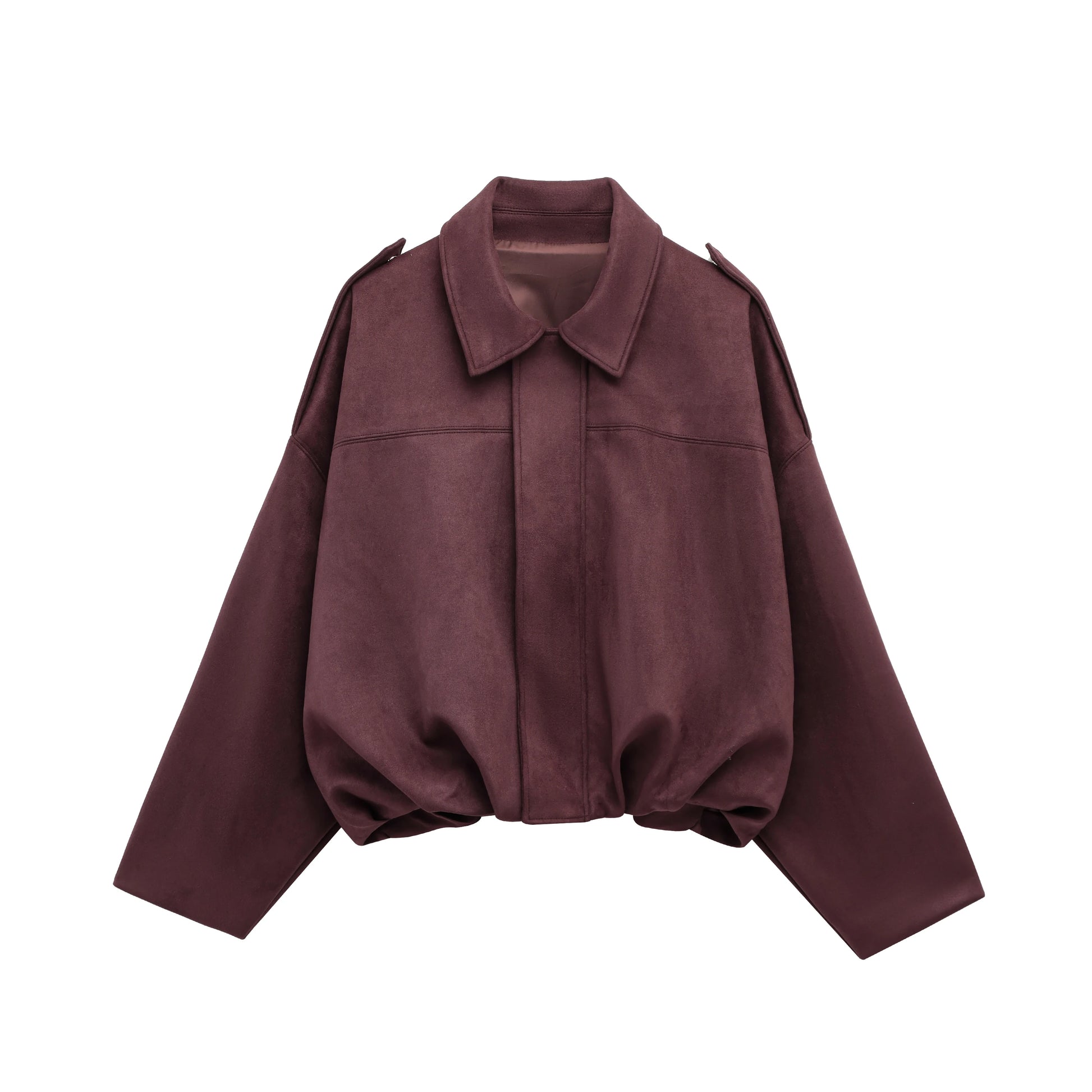 Women’s Calla Oversized Bomber Jacket - Cropped Outerwear