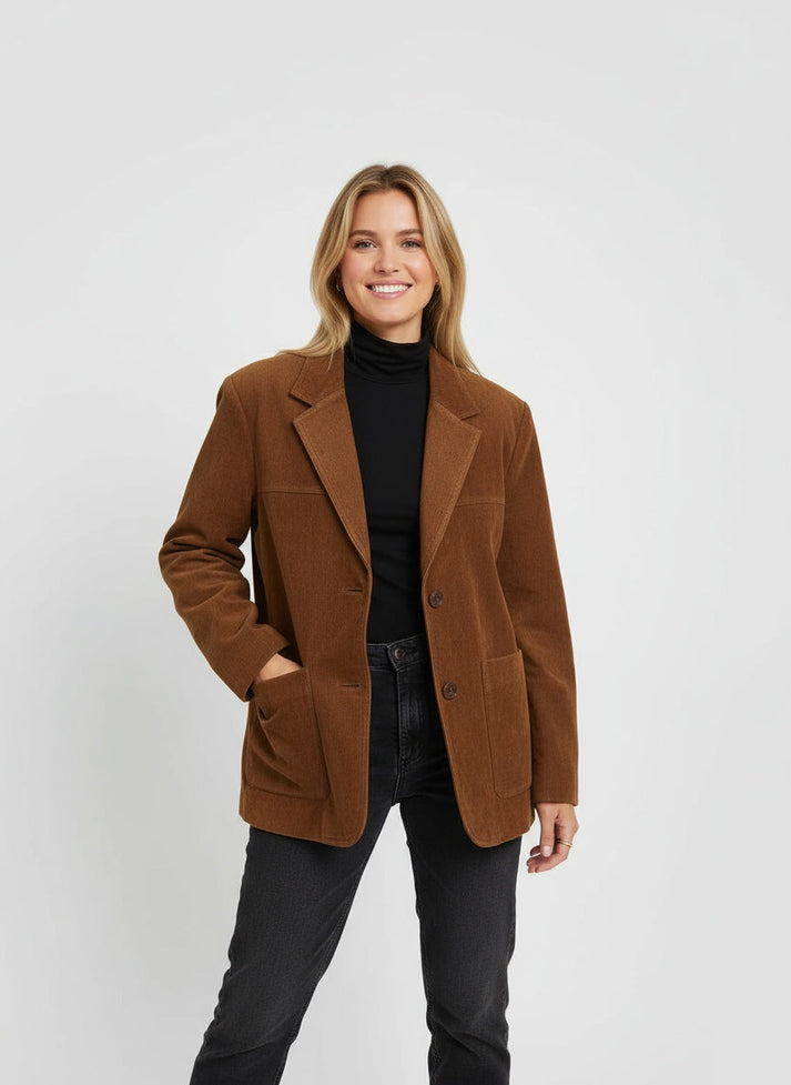 Women’s Maren Relaxed Blazer - Tailored Minimalist Jacket