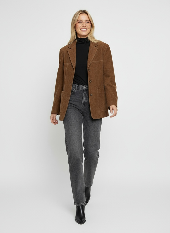 Women’s Maren Relaxed Blazer - Tailored Minimalist Jacket