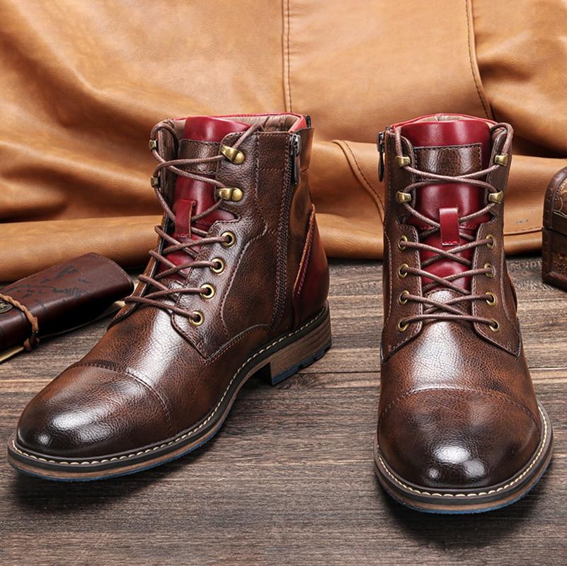 Men’s Lace-Up Ankle Boots - Classic Dress Work Boots