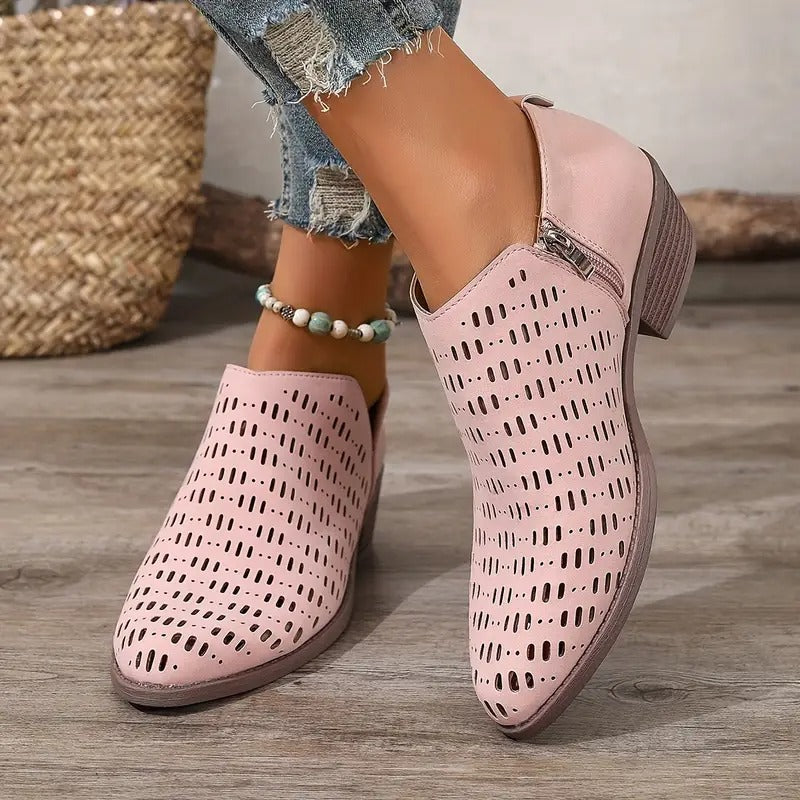 Women's Spring Casual Cutout Ankle Boots
