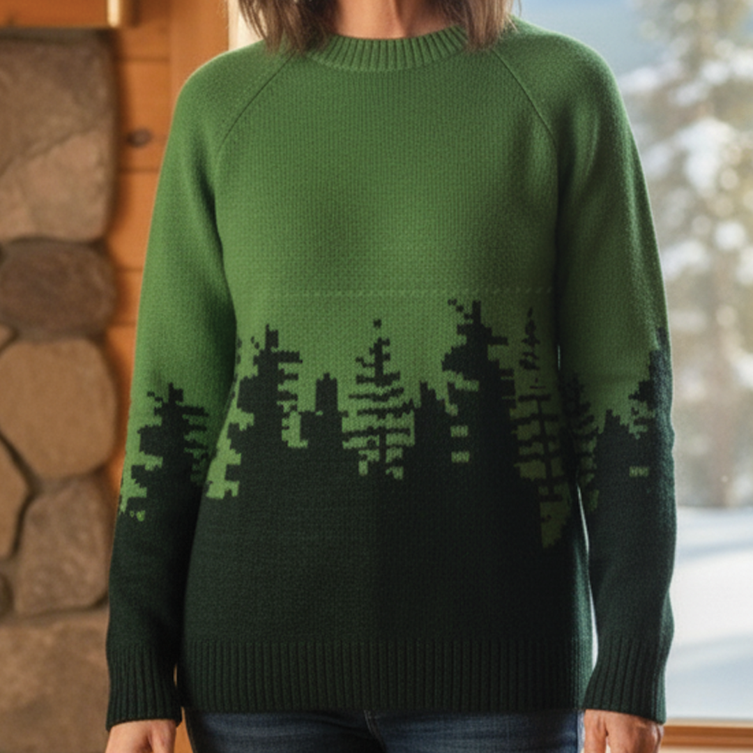 Patterned Knit Sweater