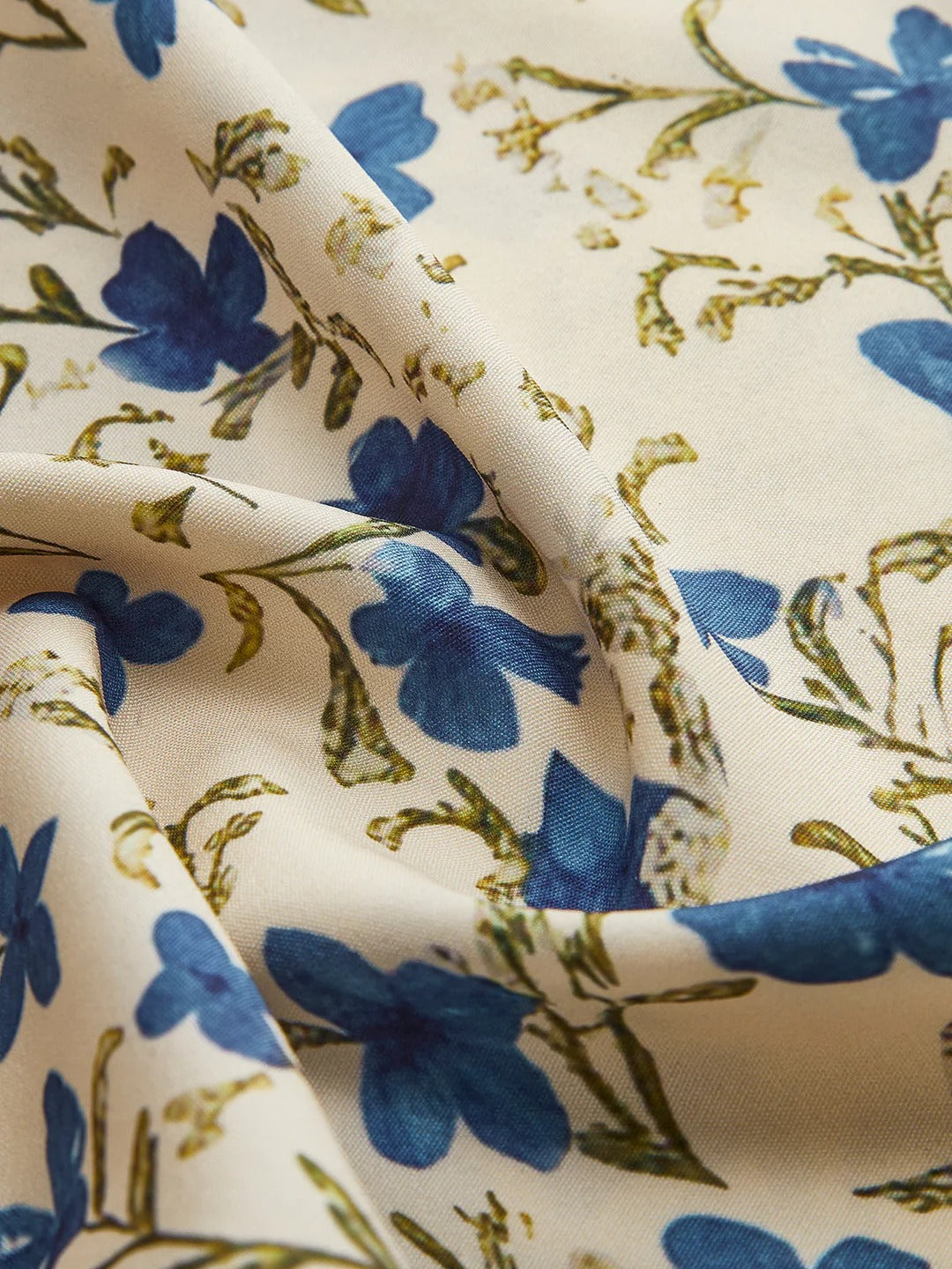 Myrielle - Blue Bloom Tie-Front Maxi Dress