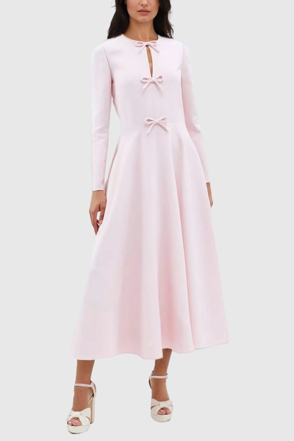 Blush Belle Bow Maxi Dress