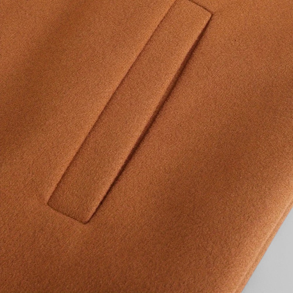 Men’s Smart Casual Minimalist Button-Front Winter Coat