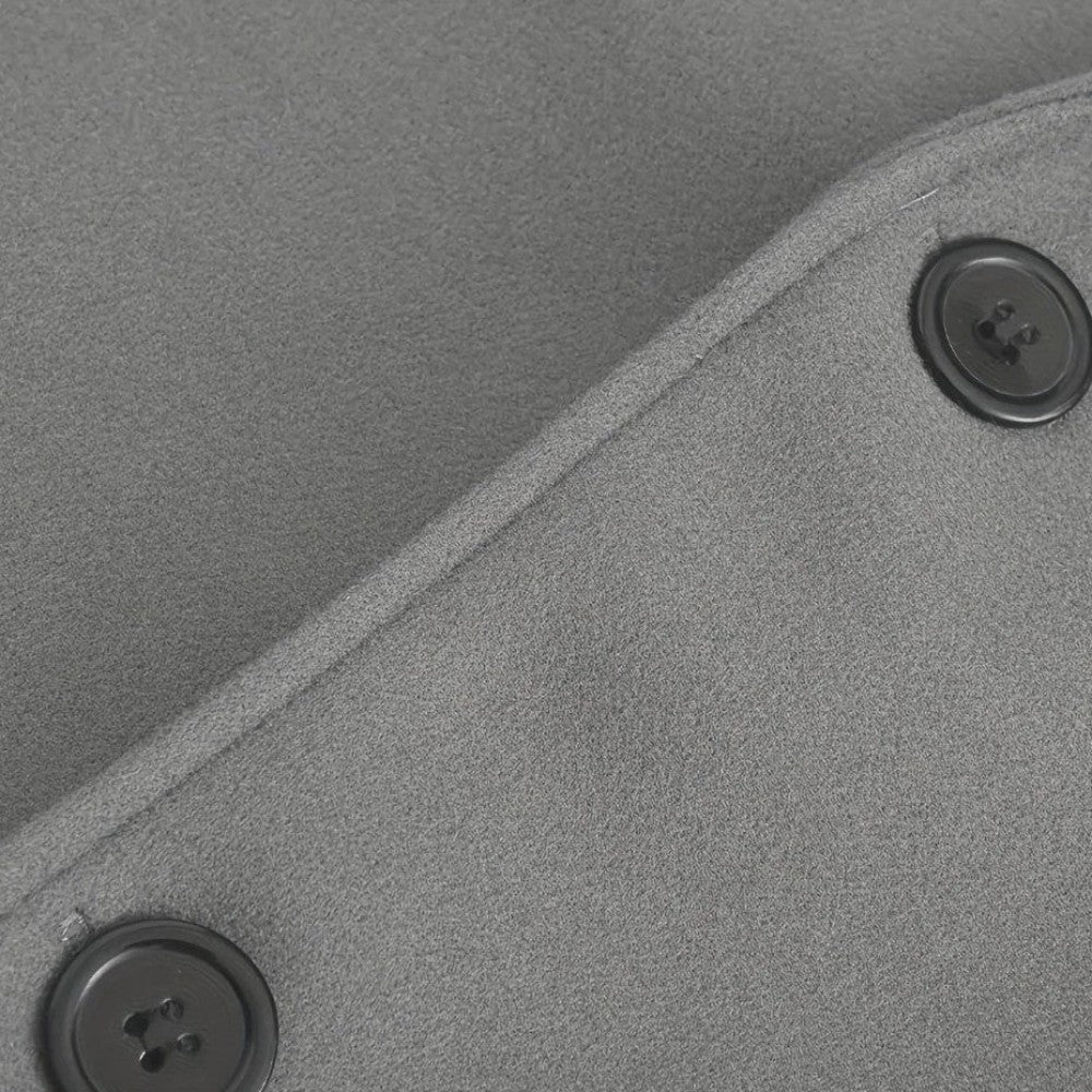 Men’s Smart Casual Minimalist Button-Front Winter Coat