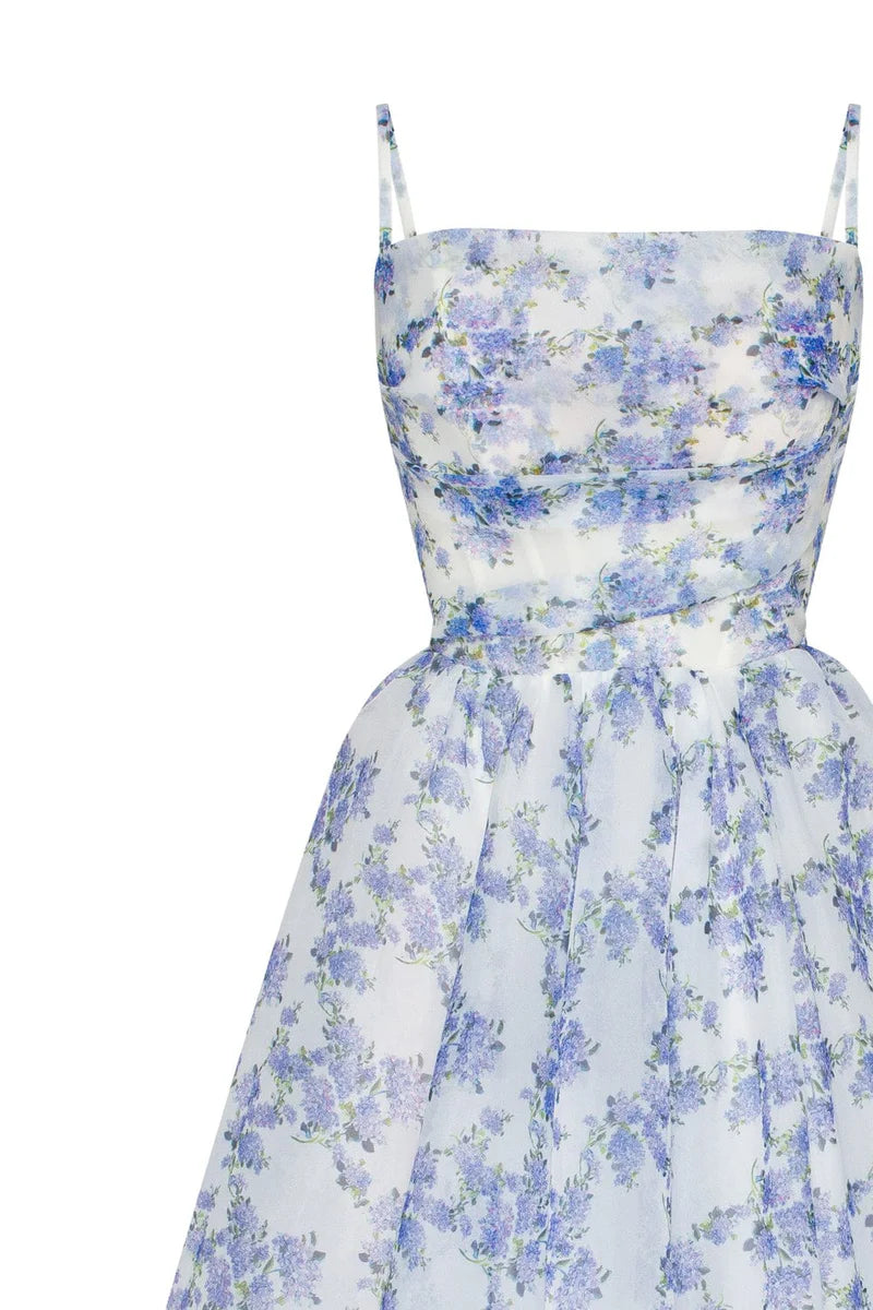 Melissa - Spaghetti Straps Midi Dress