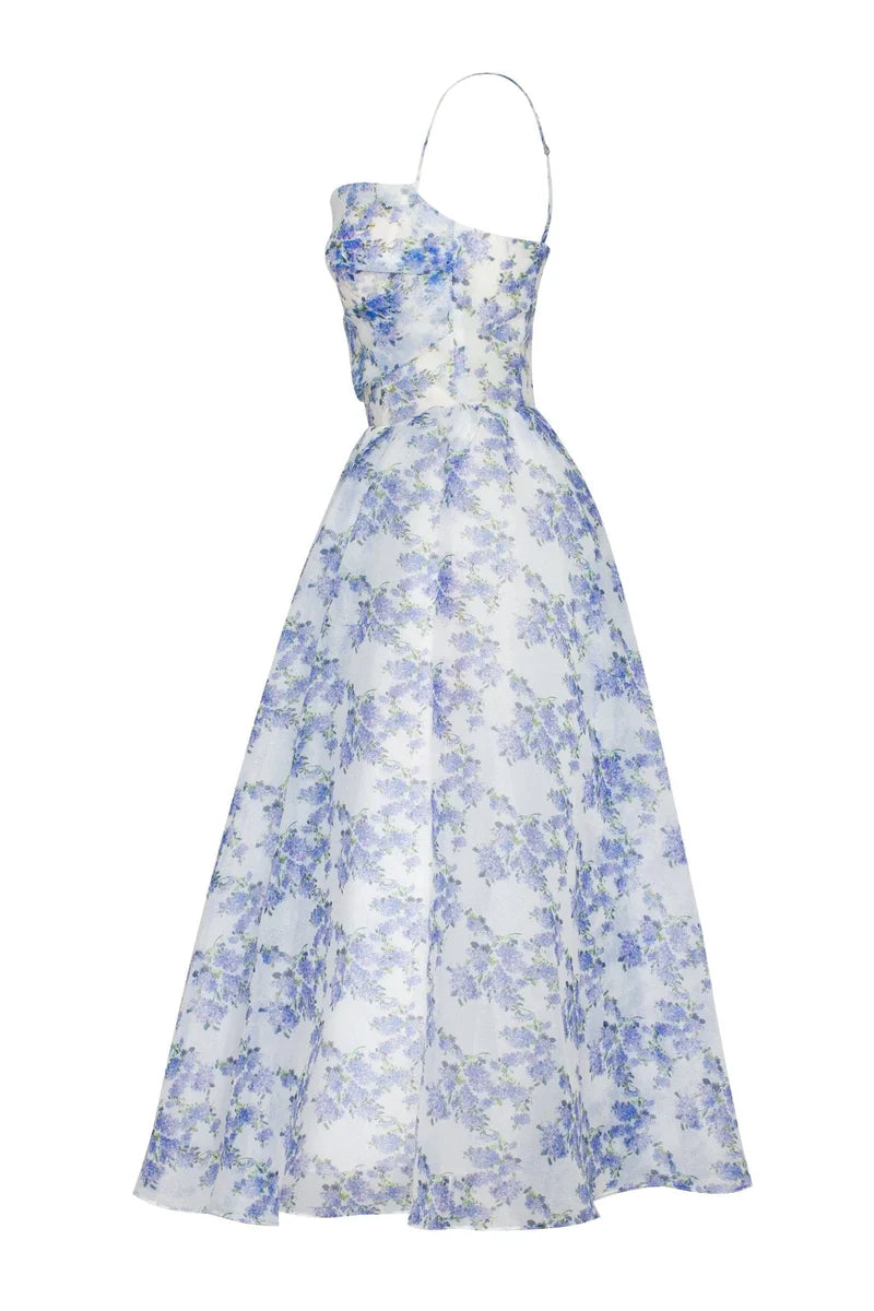 Melissa - Spaghetti Straps Midi Dress