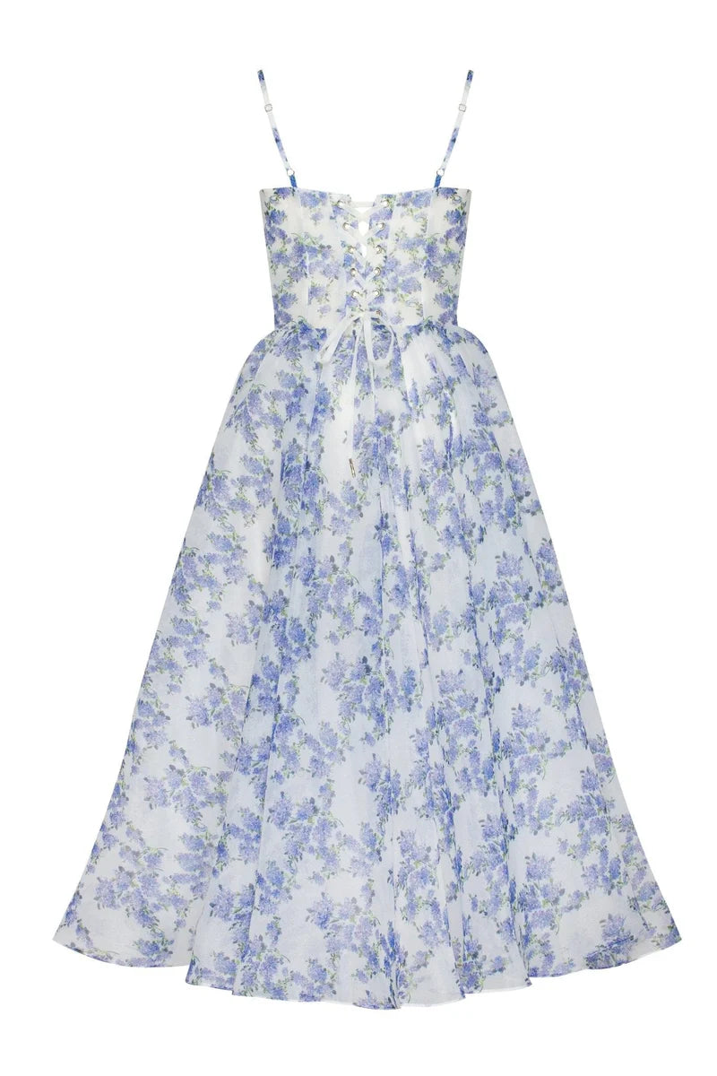 Melissa - Spaghetti Straps Midi Dress