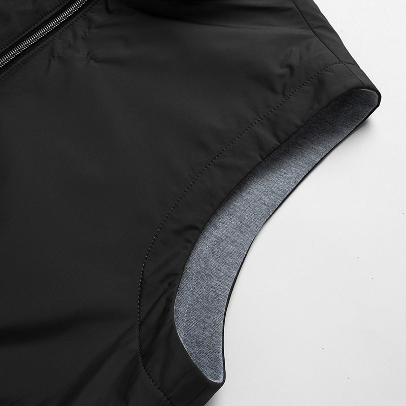 Men’s Lightweight Zip-Up Vest - Casual Sleeveless Outerwear