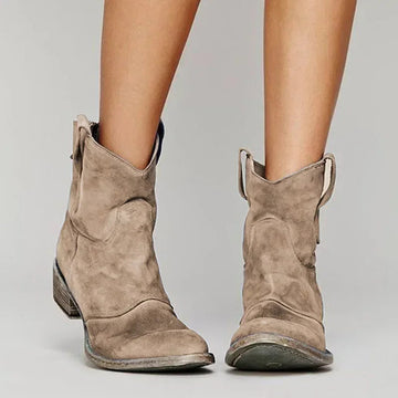 Women’s Paloma Western-Inspired Low Ankle Boots
