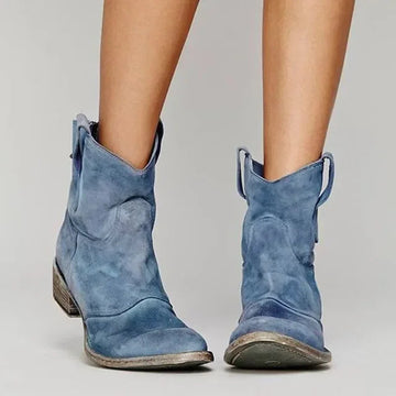 Women’s Paloma Western-Inspired Low Ankle Boots