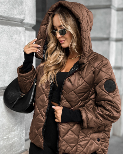 Women’s Sofia Quilted Hooded Puffer Jacket - Chic Warm Coat