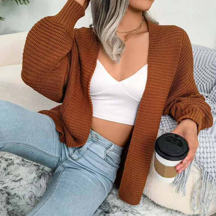 Rosalind - Relaxed Open-Front Knit Cardigan