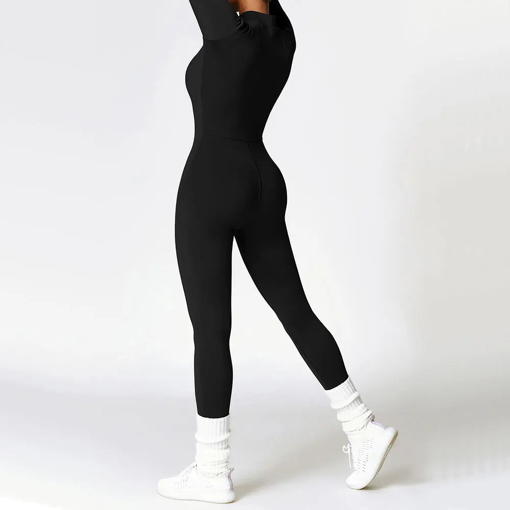 Women's Velvet Yoga Jumpsuit for Fitness and Pilates