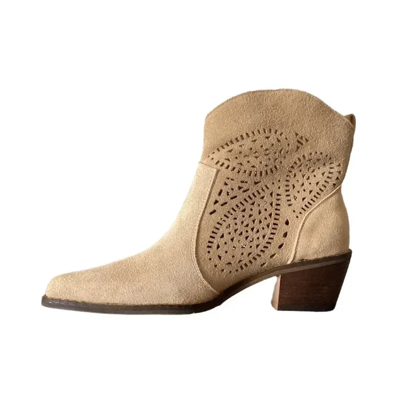 Athena Suede Western Boots